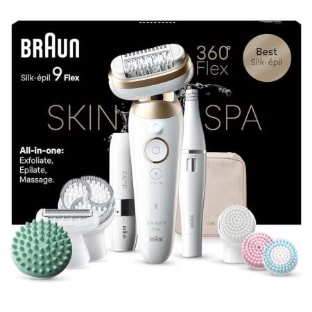 offerta a tempo: braun silk épil 9 flex skinspa epilatore elettrico donna con testina flessibile a — 31% da 288,37 € a 199,99 €