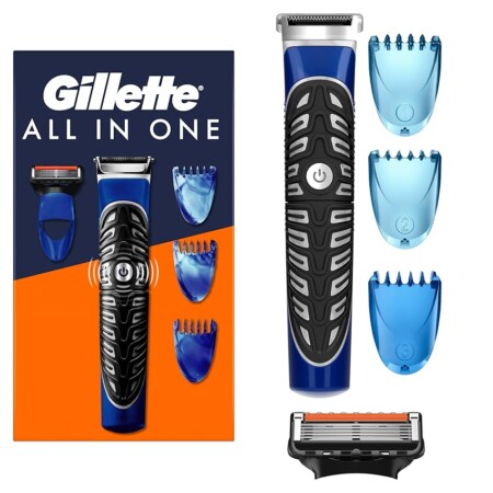 offerta a tempo: gillette all in one – rasoio elettrico con testine intercambiabili — 39% da 32,70 € a 19,99 €