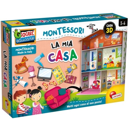 offerta a tempo: liscianigiochi – montessori maxi – la mia casa – giocattolo per bambini — 60% da 12,99 € a 5,20 €