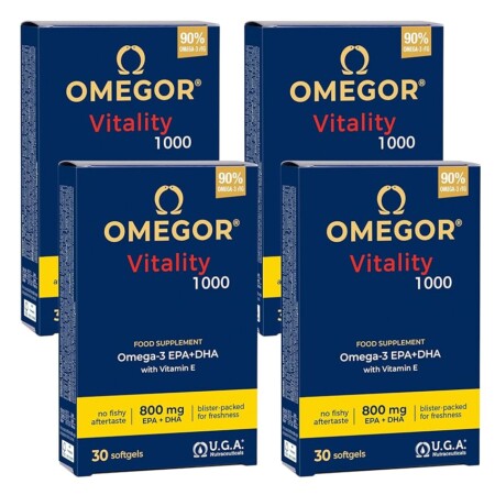 offerta a tempo: omegor vitality 1000 omega 3 certificato ifos 5 stelle – ricco di epa e dha — 10% da 39,49 € a 35,63 €