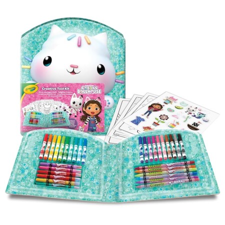 offerta a tempo: crayola valigetta creativa gabby’s dollhouse, 40 pezzi con pennarelli — 20% da 14,99 € a 11,92 €