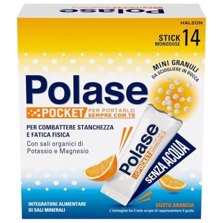 offerta a tempo: polase pocket integratore alimentare di magnesio e potassio 14 stick orosolubili — 54% da 17,50 € a 7,98 €