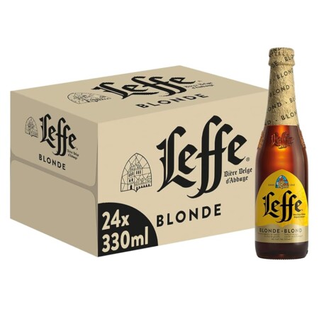 offerta a tempo: leffe blonde, birra bottiglia pacco da 24x33cl — 33% da 45,36 € a 30,39 €