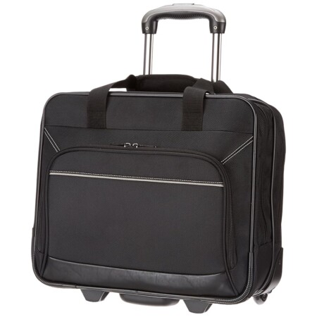 offerta a tempo: amazon basics borsa per laptop, con rotelle fluide e tasca frontale facile da aprire — 12% da 43,76 € a 38,48 €