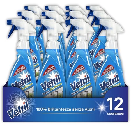 offerta a tempo: vetril detergente spray vetri 12 pezzi — 40% da 29,99 € a 17,88 €