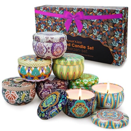 offerta a tempo: set di 8 candele profumate — 64% da 22,99 € a 8,31 €