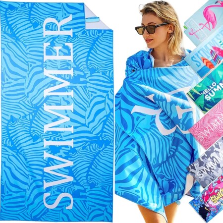 offerta a tempo: telo mare in microfibra — 56% da 17,99 € a 7,96 €