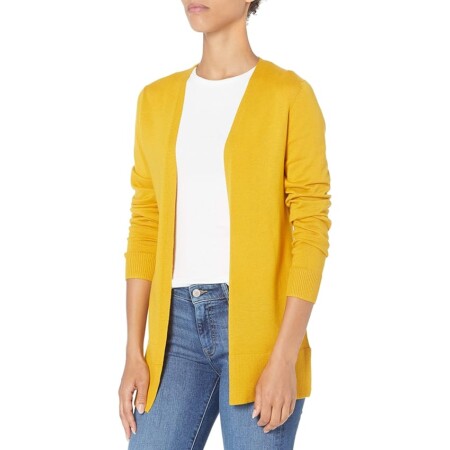 offerta a tempo: amazon essentials cardigan leggero aperto sul davanti (disponibile in taglie forti) — 17% da 23,80 € a 19,77 €