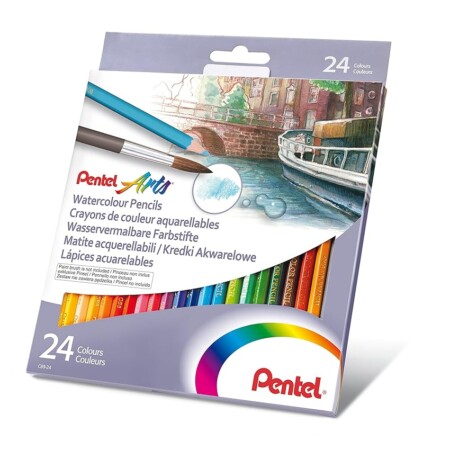 offerta a tempo: pentel cb9 matite colorate acquerellabili 24 pezzi — 24% da 11,80 € a 8,97 €