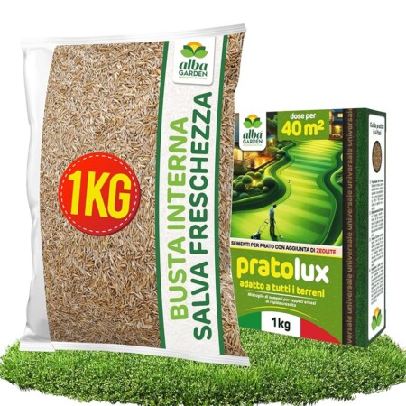 offerta a tempo: albagarden semi prato universale resistente 40m² per zone ombreggiate e soleggiate — 7% da 13,07 € a 12,14 €