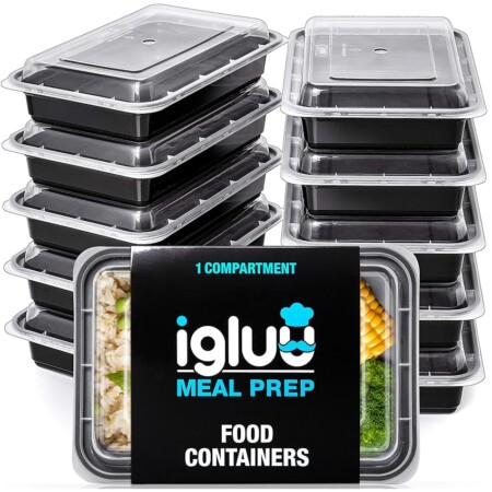 offerta a tempo: igluu contenitori per alimenti con 1 scomparto (set di 10) — 22% da 22,95 € a 18,00 €