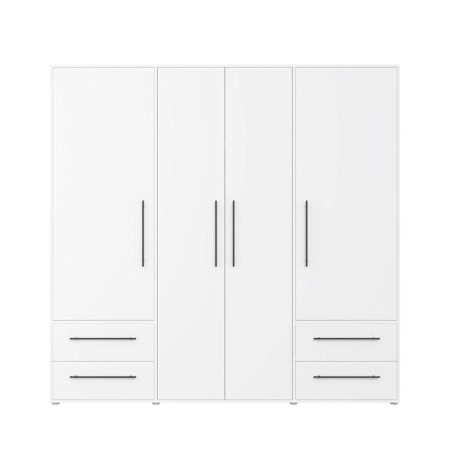offerta a tempo: avanti trendstore fathie armadio con 4 ante battente e 4 cassetti in legno laminato di colore bianco — 5% da 444,99 € a 422,74 €