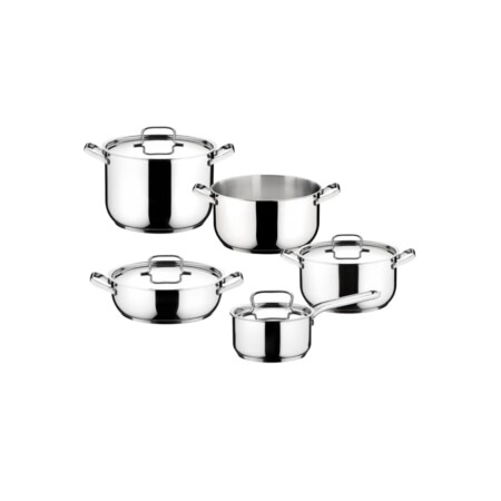 offerta a tempo: lagostina set di pentole in acciaio inox — 50% da 169,99 € a 84,99 €