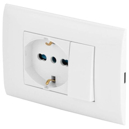 offerta a tempo: poly pool pp6095x placca evolution scatola 3 moduli con frutto deviatore elettrico — 16% da 11,07 € a 9,26 €