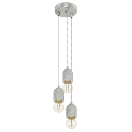 offerta a tempo: eglo lampadario a sospensione silvares a 3 luci, stile vintage — 32% da 62,90 € a 42,69 €