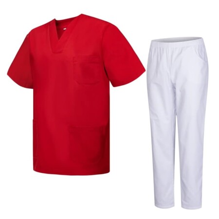 offerta a tempo: misemiya uniformi unisex set camice – uniforme medica con maglia e pantaloni uniformi — 10% da 30,95 € a 27,72 €