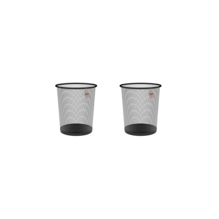 offerta a tempo: cestino in rete metallica 19 litri nero Ø30 x 35 cm per carta — 14% da 53,90 € a 46,18 €