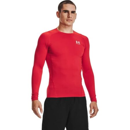 offerta a tempo: under armour ua hg armour comp ls maglietta a maniche lunghe, rosso — 16% da 40,00 € a 33,60 €