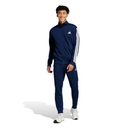 offerta a tempo: adidas uomo sportswear basic 3 stripes tricot tracksuit, tuta da allenamento — 36% da 75,00 € a 47,99 €