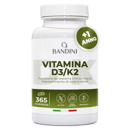 offerta a tempo: bandini® vitamina d3 k2 | 365 compresse (12 mesi) — 5% da 24,90 € a 23,65 €