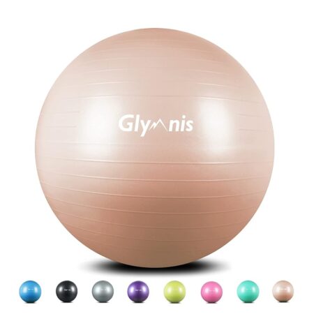 offerta a tempo: glymnis palla fitness 55cm/65cm/75cm, palla pilates anti scoppio carico massimo di 300kg — 5% da 22,99 € a 21,84 €