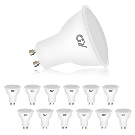 offerta a tempo: gy 12 lampadine led gu10, 8w equivalenti a 80w — 5% da 22,99 € a 21,84 €