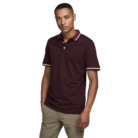 offerta a tempo: jack & jones jjepaulos polo ss noos maglietta, port royale — 34% da 29,99 € a 19,90 €