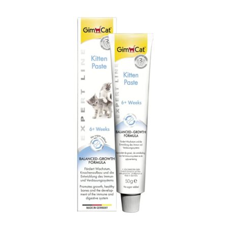 offerta a tempo: gimcat expert line kitten pasta, snack per gatti funzionale che migliora lo sviluppo dei gattini — 13% da 7,50 € a 6,49 €
