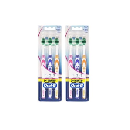 offerta a tempo: oral b set di 6 spazzolini da denti — 53% da 6,46 € a 3,04 €
