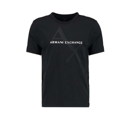 offerta a tempo: armani exchange t shirt classica in cotone con logo, t shirt — 21% da 40,00 € a 31,50 €