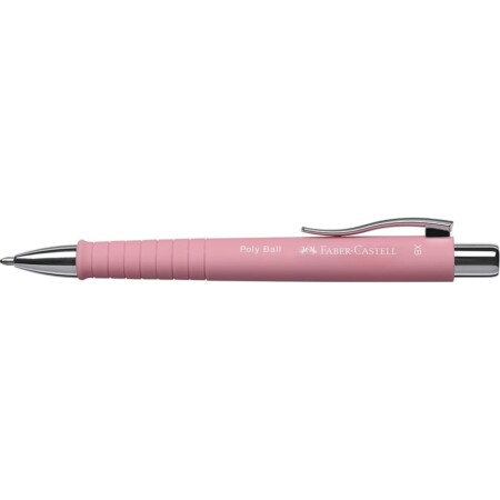 offerta a tempo: faber castell 241127 penna a sfera poly ball xb, di colore rosa — 19% da 5,49 € a 4,45 €