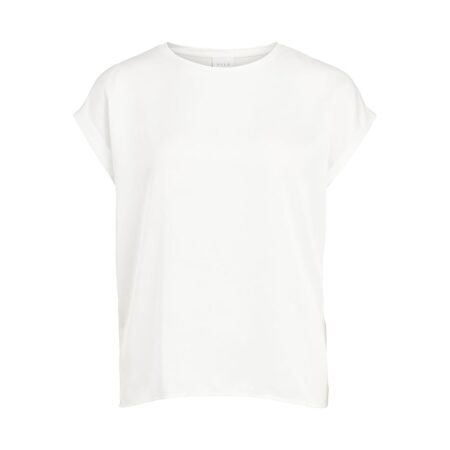 offerta a tempo: vila viellette s/s top raso/su noos t shirt, biancaneve — 25% da 26,99 € a 20,24 €