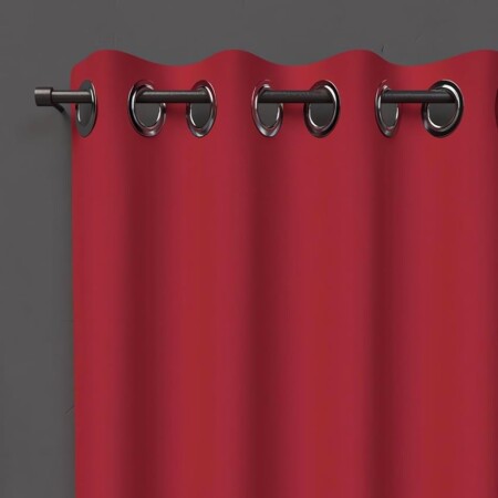 offerta a tempo: soleil d'ocre oscurante tenda con occhielli, rosso — 38% da 16,95 € a 10,52 €