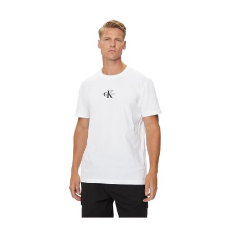 offerta a tempo: calvin klein jeans uomo t shirt maniche corte monologo scollo rotondo — 30% da 39,90 € a 27,95 €
