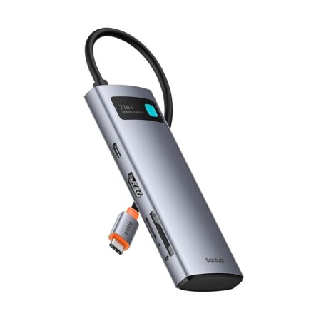 offerta a tempo: baseus hub usb c 7 in 1 adattatore con hdmi 4k@60hz, pd 100w — 20% da 19,98 € a 15,98 €