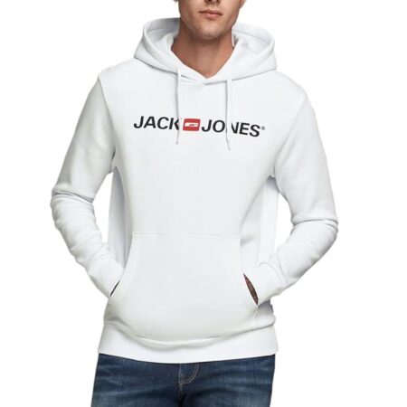 offerta a tempo: jack & jones jjecorp logo sweat hood noos 12137054, felpe con cappuccio — 10% da 29,99 € a 26,95 €
