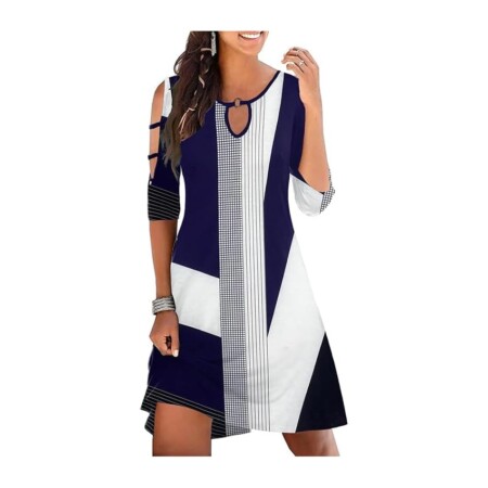 offerta a tempo: abiti eleganti donna estivi 2025 vestito tunica a line spalle scoperte maniche 3/4 — 10% da 28,99 € a 26,09 €