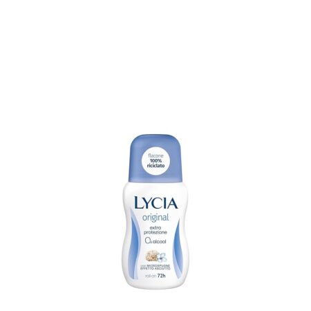 offerta a tempo: lycia, original deodorante roll on con antibatterico e microspugne effetto asciutto — 25% da 2,59 € a 1,95 €