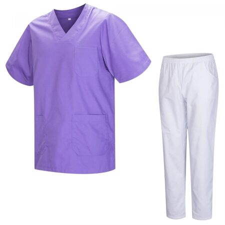 offerta a tempo: misemiya uniformi unisex set camice – uniforme medica con maglia e pantaloni uniformi — 36% da 30,95 € a 19,68 €