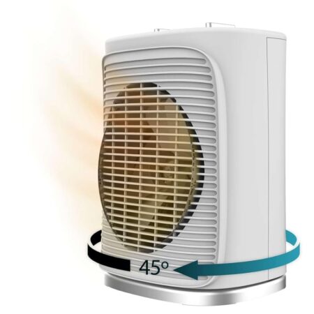 offerta a tempo: cecotec riscaldatore elettrico a basso consumo readywarm 2050 max force rotate white. — 9% da 24,90 € a 22,70 €