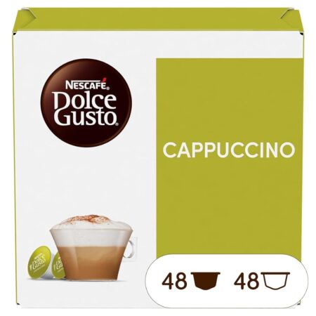 offerta a tempo: nescafÉ dolce gusto cappuccino, 6 confezioni da 16 capsule (96 capsule compatibili) — 30% da 36,90 € a 25,74 €