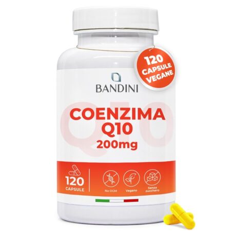 offerta a tempo: bandini® coenzima q10 200mg, 120 capsule vegane (per 4 mesi) — 5% da 23,90 € a 22,70 €