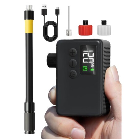 offerta a tempo: gputek bike tire mini pompa elettrica: 120 psi alta pressione portatile piccola pompa — 10% da 45,99 € a 41,39 €