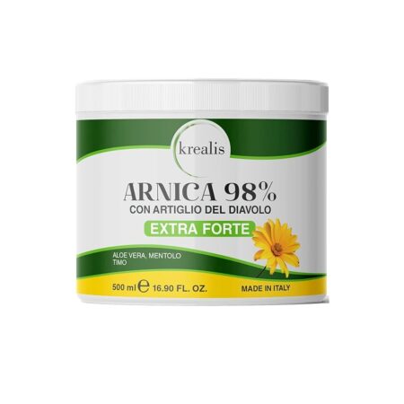 offerta a tempo: krealis 500ml arnica per cavalli uso umano 98% extra forte, arnica gel forte potenziata — 26% da 22,99 € a 16,99 €