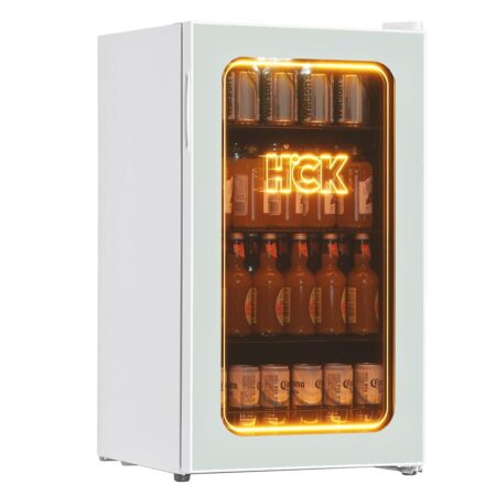 offerta a tempo: hck frigorifero per bevande da 98 l, 105 lattine mini frigorifero con porta in vetro — 17% da 454,34 € a 378,18 €