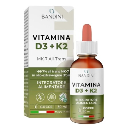 offerta a tempo: bandini® vitamina d3 k2 gocce, in olio extra vergine di oliva evo — 5% da 14,90 € a 14,15 €