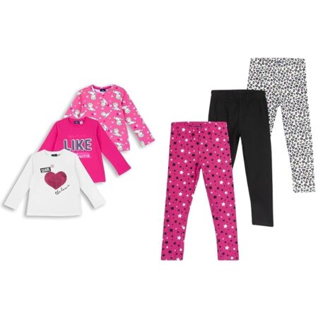 offerta a tempo: chicco set di t shirt per neonati e bambini (pacco da 3) — 23% da 56,98 € a 44,07 €