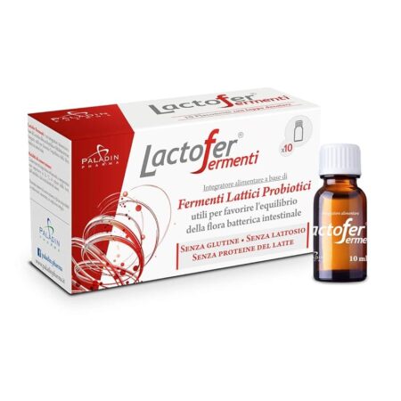 offerta a tempo: paladin pharma lactofer integratore fermenti lattici 10 flaconcini — 65% da 10,90 € a 3,83 €