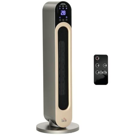 offerta a tempo: homcom stufa elettrica oscillante a 3 modalità di riscaldamento — 10% da 79,95 € a 71,95 €