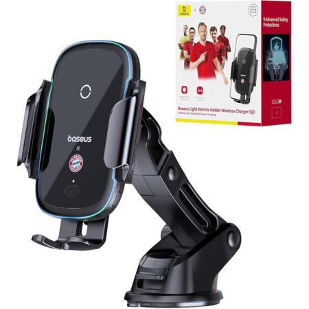 offerta a tempo: baseus supporto smartphone per auto con funzione caricabatterie wireless — 50% da 25,99 € a 12,99 €